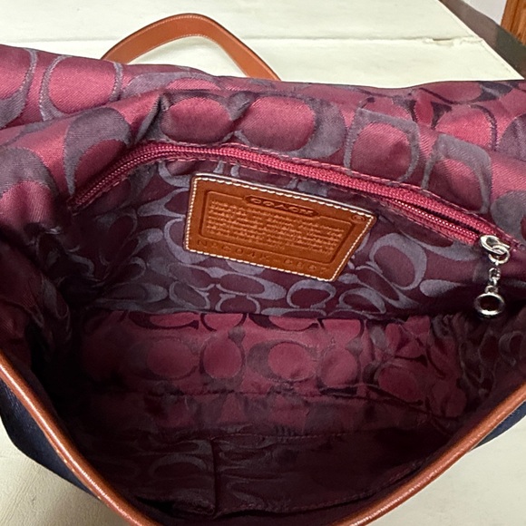 #coach signature stripe denim Bag - Picture 6 of 11